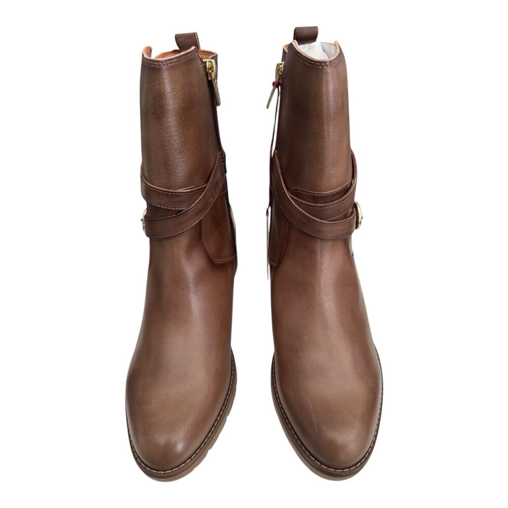 PIKOLINOS‎ Llanes High Ankle Boot With Heel Brandy EU 40/US 9-9.5 $230 W7H-8507 - Picture 4 of 8